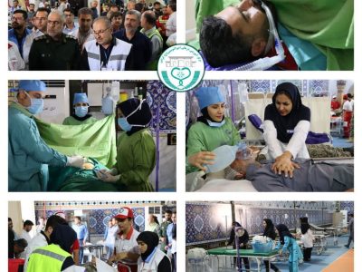 مانور برپایی بیمارستان اضطراری در گراش