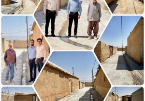 اجرای عملیات کف‌سازی بتنی در تمامی معابر روستای هزاردره سروستان