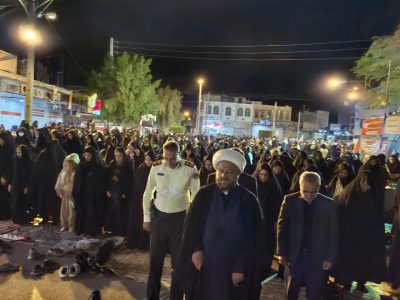 برگزاری نماز استغاثه در فراشبند