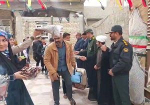 بسیجیان شهرستان مهر در راه مناطق عملیاتی جنوب کشور