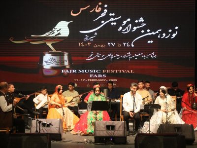 چراغ جشنواره موسیقی فجر با ساز هنرمندان قشقایی روشن شد