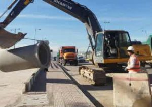 بازدید از ادامه لوله گذاری بلوار رسول اعظم(ص) به رودخانه خشک در منطقه۱۱ شیراز