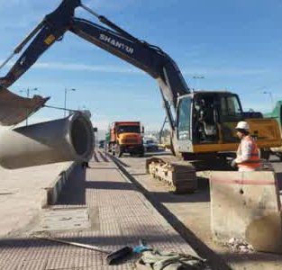 بازدید از ادامه لوله گذاری بلوار رسول اعظم(ص) به رودخانه خشک در منطقه۱۱ شیراز