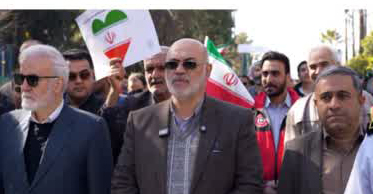 حضور رئیس، اعضا و کارکنان شورای اسلامی شهر شیراز در راهپیمایی ۲۲ بهمن ماه ۱۴۰۳