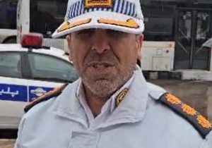 انسداد تقاطع خیابان راهنمایی به دلیل خطر ریزش