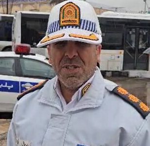 انسداد تقاطع خیابان راهنمایی به دلیل خطر ریزش