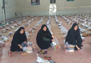 توزیع ۲۰۰ بسته معیشتی بین خانواده‌های نیازمند در وراوی