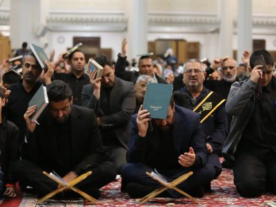 سومین حرم میزبان زائران و شب زنده‌داران در کنار مدیران استان