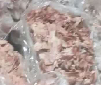 کشف بیش از ۱۰ تن اسکلت مرغ و گوشت غیر بهداشتی در یک گاوداری متروکه در کازرون