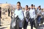 پاکسازی طبیعت به همت دانش آموزان قره بلاغی
