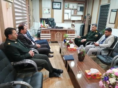 دیدار فرماندار با فرمانده انتظامی شهرستان فیروزآباد