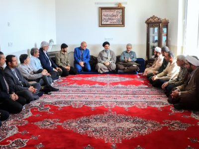 دیدار جانشین فرمانده کل سپاه در قرارگاه امنیتی امام علی(ع) با خانواده امام جمعه شهید شهرستان کازرون