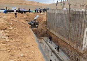 ساخت ایستگاه پمپاژ آب صدرا در حال انجام است