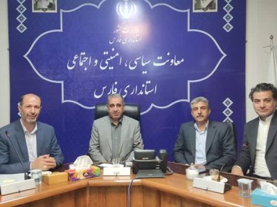 دیدار مدیرکل و معاونان ثبت احوال استان با معاون سیاسی ، امنیتی و اجتماعی استانداری فارس