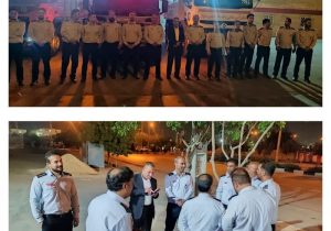 اعزام آتشنشانان عملیاتی شیراز برای پشتیبانی از اطفای حریق اسکله شهید رجایی بندرعباس