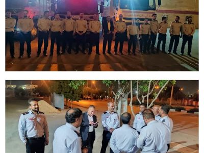 اعزام آتشنشانان عملیاتی شیراز برای پشتیبانی از اطفای حریق اسکله شهید رجایی بندرعباس