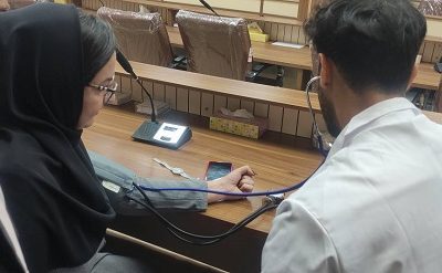 ایستگاه غربالگری و آموزش سلامت بیمارستان نمازی در اداره کل بهزیستی فارس
