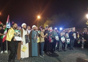 دانشگاهیان شیراز در دفاع از آرمان های فلسطین تجمع کردند