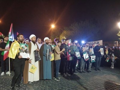 دانشگاهیان شیراز در دفاع از آرمان های فلسطین تجمع کردند