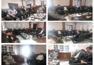 دیدار فرمانده انتظامی شهرستان آباده با قضات و رئیس دادگستری