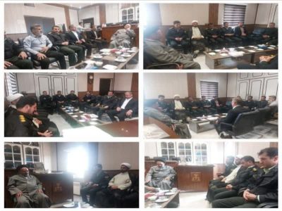 دیدار فرمانده انتظامی شهرستان آباده با قضات و رئیس دادگستری