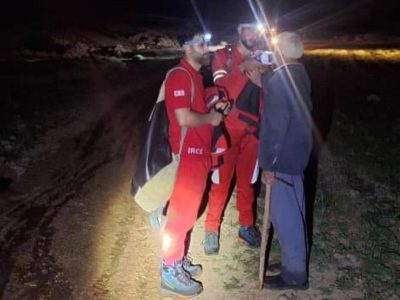 نجات فرد گمشده در ارتفاعات ابنو سپیدان