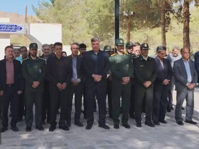 گلباران قبور مطهر شهدای هنرمند در آباده