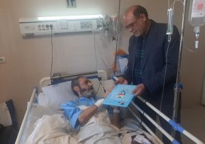 عیادت مدیر کل بنیاد فارس از دو جانباز ۷۰ درصد بستری در بیمارستان مسلیمن شیراز
