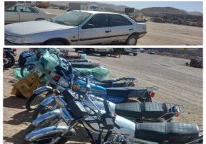 توقیف خودرو و موتورسیکلت‌های متخلف در آباده