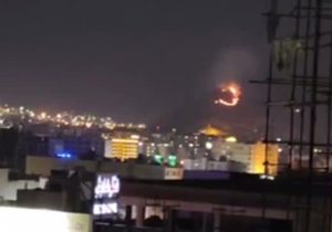 مهار آتش سوزی کوه های اطراف شیراز