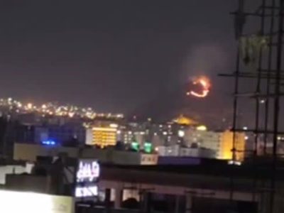 مهار آتش سوزی کوه های اطراف شیراز