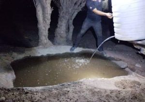 روستای پیرغیب زاخرویه پیشگام در ساخت آبشخور حیات وحش در شهرستان قیروکارزین