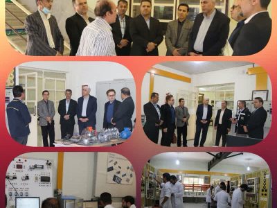 بازدید سر ارزیاب سازمان اداری و استخدامی کشور به اتفاق معاون دفتر بازرسی، ارزیابی عملکرد و پاسخگویی به شکایات سازمان آموزش فنی و حرفه‌ای کشور از مرکز آموزش فنی و حرفه‌ای شماره ۲ شیراز