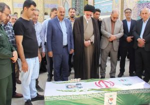 تشییع پیکر مطهر جانباز ۷۰ درصد محسن رزمجویی در شیراز