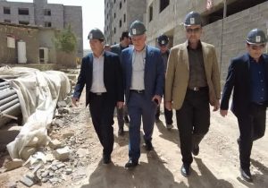 بازدید معاون مسکن و عمران شهری بنیاد مسکن کشور از طرح های عمرانی و طرح نهضت ملی مسکن شیراز