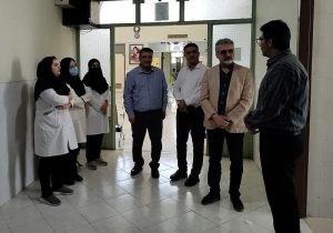 بازدید مشاور معاون بهداشت دانشگاه علوم پزشکی شیراز از مرکز خدمات جامع سلامت امام رضا(ع) شهرستان میمند