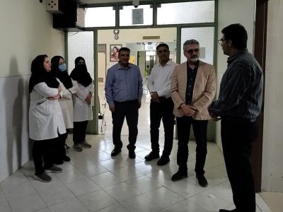بازدید مشاور معاون بهداشت دانشگاه علوم پزشکی شیراز از مرکز خدمات جامع سلامت امام رضا(ع) شهرستان میمند