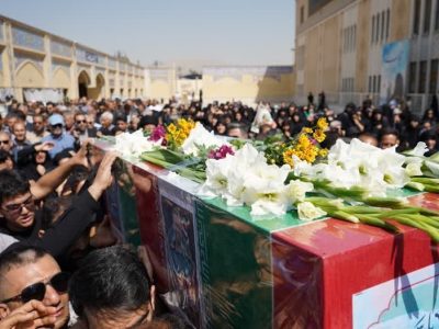 تشییع ۲ شهید اخیر تجاوزات رژیم منحوس صهیونیستی در شیراز