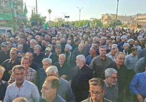 تشییع پیکر شهید سرلشکر فضل‌الله نوذری در کازرون
