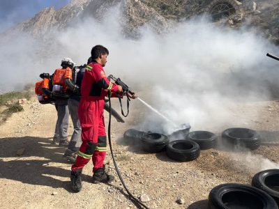 تمرین عملیاتی برای افزایش آمادگی دستگاه های عضو ستاد مدیریت بحران شهرستان شیراز