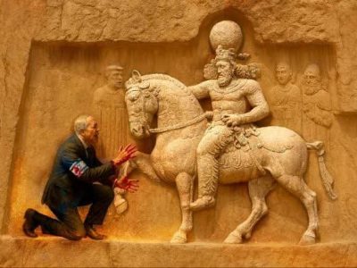 دیوارنگاره ۳۰ متری با الهام از دوره ساسانی در شیراز رونمایی شد