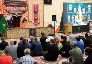 برگزاری مراسم بزرگداشت شب هفتم شهدای حمله تروریستی رژیم صهیونیستی در شیراز