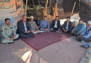 تاکید بر حفاظت از محیط زیست در بازدید فرماندار خرم‌بید از مناطق عشایری قنات نو