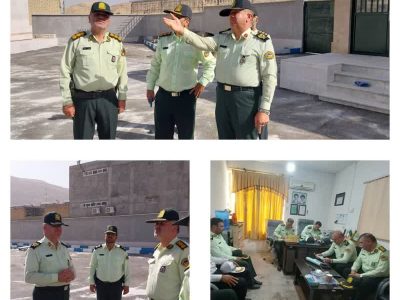بازدید معاون هماهنگ کننده فرماندهی انتظامی استان از املاک و منازل سازمانی در حال ساخت و کلانتری مرکزی فراشبند