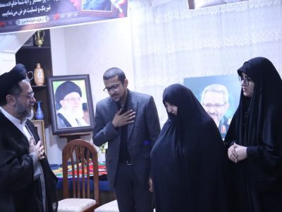 ابلاغ پیام رهبر معظم انقلاب به خانواده شهید غیب‌پرور
