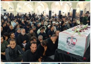 مراسم وداع با شهید امنیت و اقتدار