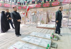 استاندار فارس مزار مطهر سپهبد شهید باقری و دیگر شهدای جنگ ۱۲ روزه رژیم صهیونیستی را زیارت کرد