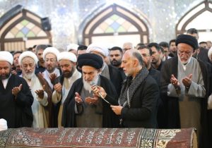 مراسم تشییع و تدفین آیت‌ الله موحد