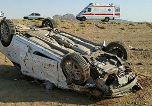 واژگونی سمند در جاده داراب با ۷ مصدوم