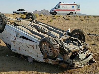 واژگونی سمند در جاده داراب با ۷ مصدوم